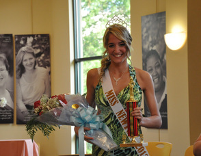 A smiling Miss Newton 2012, Ashley Iliff.