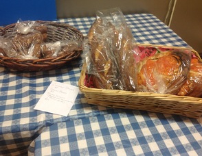 Cinnamon Sticks, and a tomato foccacia bread, from Pittenger Farms.