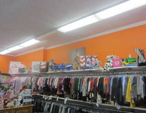 clothes in the store