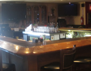 the bar at the elks club room