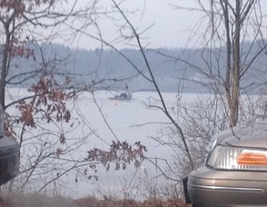 New Jersey State Police Airboat search for the remaining teen in Budd Lake.