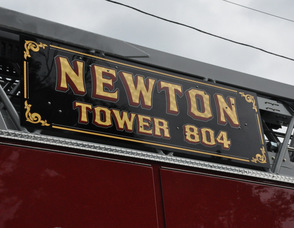 Part of the ladder for Newton Tower 804.