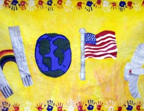 The "HOPE" Mural.