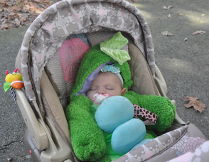 Kayleigh Ekeman, age two months, a baby peapod bundle.