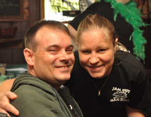 Scott Harris with girlfriend Kathi Unangst.