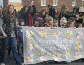 The Wyoming School Girl Scout Troop