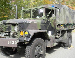 an Army humvee
