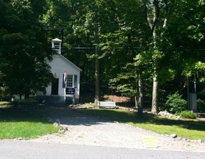 Byram's one-room schoolhouse, a stop on Byram Day.