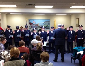 Fire Department Officials Take the Oath of Office