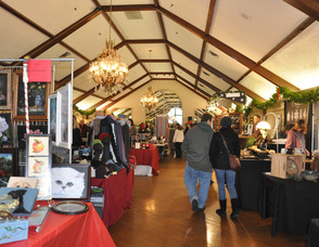 Vendors in the Lake Mohawk Country Club Ballroom.