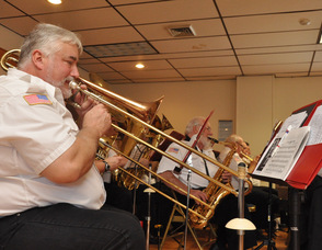 The Franklin Band playing at the event.