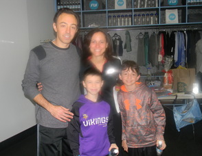 Founder of Memories Live Kerry Glass with her family
