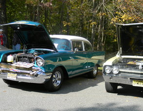 cars on display at the car show