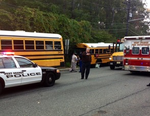 Police, Emergency and school officials on the Scene