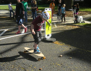 kids skating in the derby