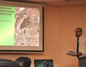 Doug Tavella present the town's forest stewardship plan.