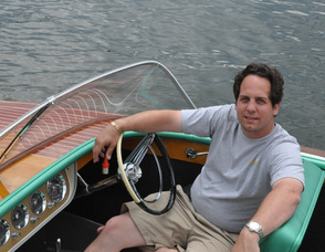 Donald Ploetner II in his boat "Miss Hopatcong".