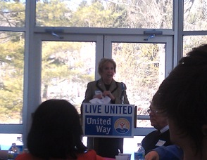 Mary Emilius of the United Way of Northern New Jersey.