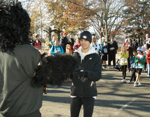 Gian-Paul Caccia receives his trophy.