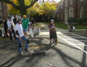 kids skating in the derby