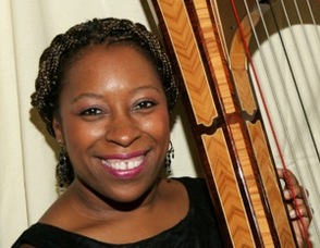 Robbin Gordon-Cartier, director of the Cicely L. Tyson School of Performing and Fine Arts Harp Ensemble