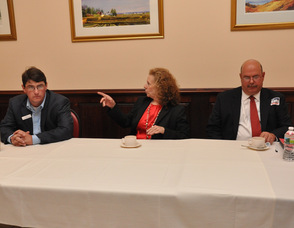 Three of the Sussex County Freeholder Candidates (left to right): Jim Tighe, Susan Williams, and Chris Kelly.
