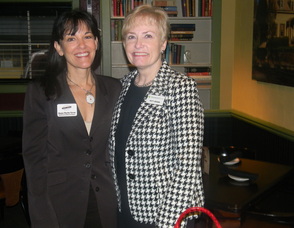 President of the Millburn/Short Hills Chamber Ileana Martin–Novoa with Patti Brown