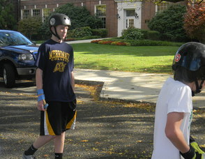 kids skating in the derby
