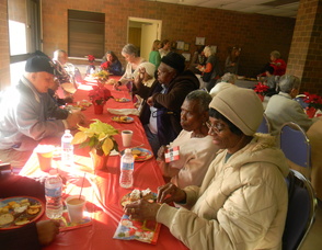seniors attending the luncheon