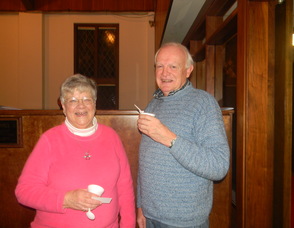 Chair of the event Abby Christie  with her husband