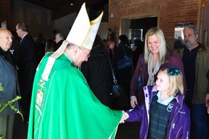Bishop Visits St. Vincent de Paul School