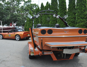 The Corvette Indy Pace Car and coordinating boat.