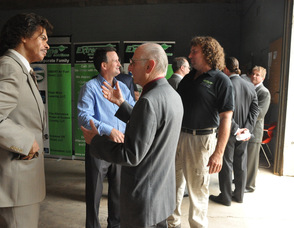 Attendees network prior to the event.