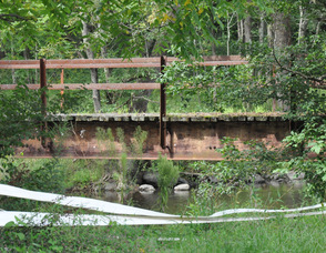The river adjacent to the property.