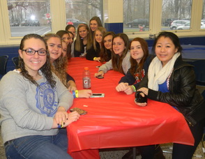 Students at the event