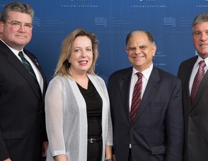 Pictured Left to Right: Senator Steve Oroho, Assemblywoman Alison Littell McHose, American Conservative Union Director of Government Relations Larry Hart, and Assemblyman Gary Chiusano. 