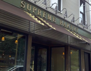 Supreme Bakery at 40 Main Street West Orange - the front of the bakery I found so welcoming - a trip inside backed up exactly what I discovered.