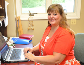 Patricia Singer, during the filming in Extreme Energy Solutions' office.