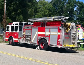 One of the trucks from the Byram Township Fire Department.