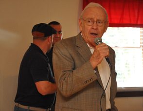 Don Kovach presents the award.