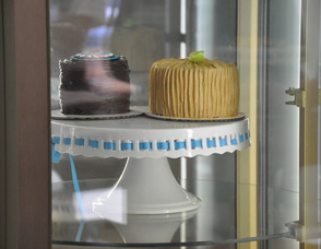 Specialty chocolate, and peanut butter cakes, at The Seven Acre Baker.