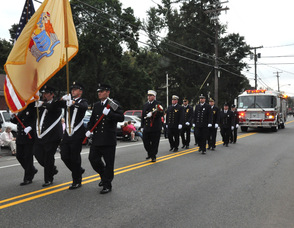 Pochuck Valley Fire Department marches through Ogdensburg.