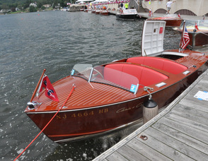 One of the Chris Crafts on display.