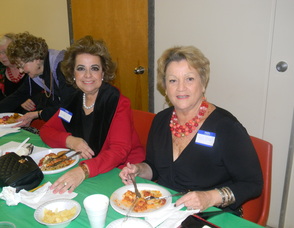 people eating at the dinner