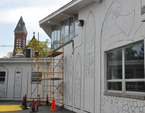 Work in progress at St. Joseph Regional School.