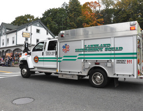 Lakeland Emergency Squad in the parade.