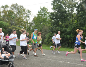 Runners take off.