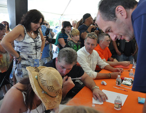 The judges tally up the results.