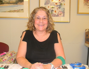 Pat Bisogno who gave blood
