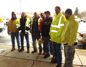 Workers from Long Island, Brooklyn, Jackson NJ, Michigan, and Harleysville PA 